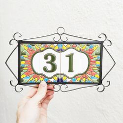 Letras y Números modelo "RONDA-MVerde" - 11cm. (2.1")