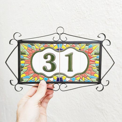 Letras y Números modelo "RONDA-MVerde" - 11cm. (2.1")