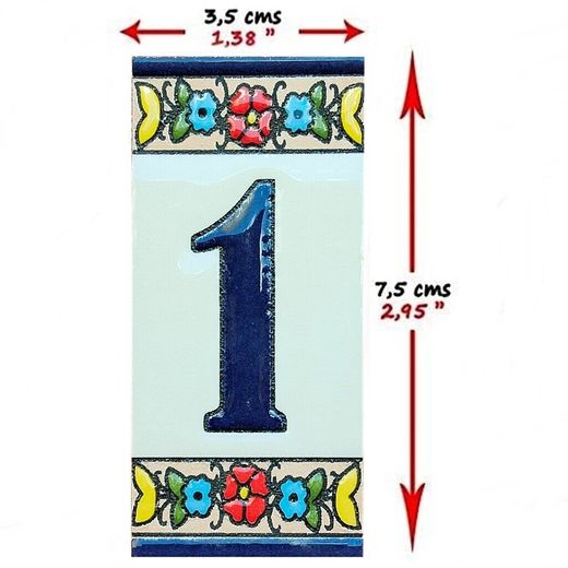 Letras y Números modelo "TENERIFE" - 7,5cm. (3")
