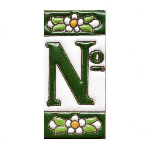 Letras y Números modelo "VERDES" - 7,5cm. (3")