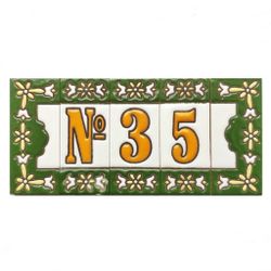 Letras y Números modelo "VERDES2" - 7,3cm. (3")