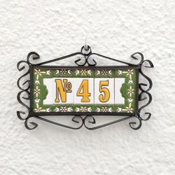 Letras y Números modelo "VERDES2" - 7,3cm. (3")