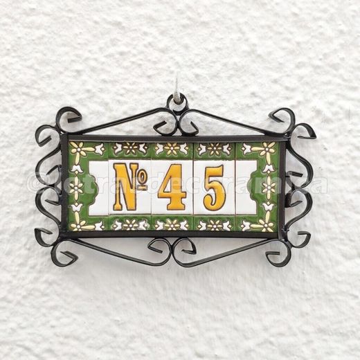 Letras y Números modelo "VERDES2" - 7,3cm. (3")