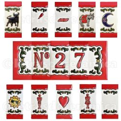 Letras y Números modelo "XMas" - 7,5cm. (3")