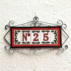 Letras y Números modelo "XMas" - 7,5cm. (3")