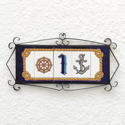 Números modelo "MARITIMO" - 11cm. (2.1")