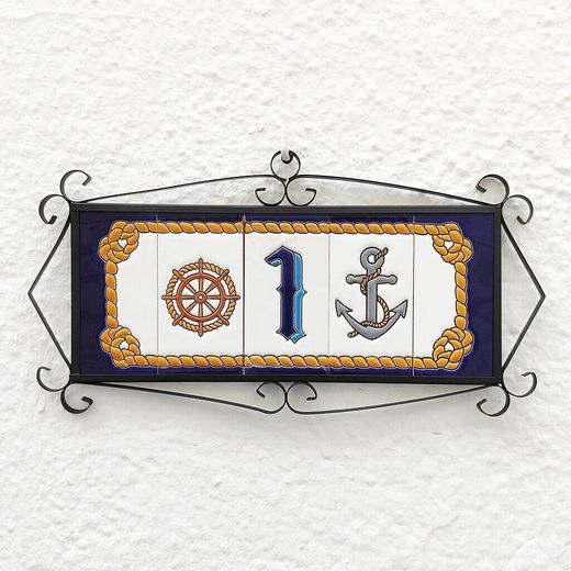 Números modelo "MARITIMO" - 11cm. (2.1")