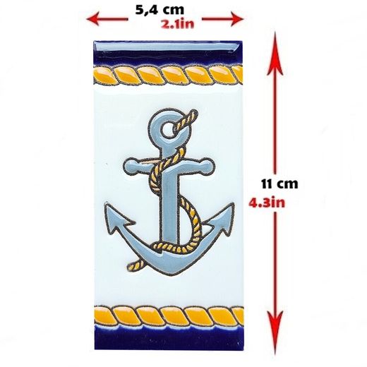 Números modelo "MARITIMO" - 11cm. (2.1")