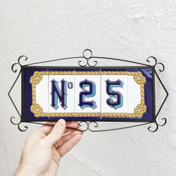 Números modelo "MARITIMO" - 11cm. (2.1")