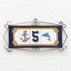 Números modelo "MARITIMO" - 11cm. (2.1")