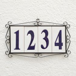 Números simples "AZULES" - 15cm. (6")