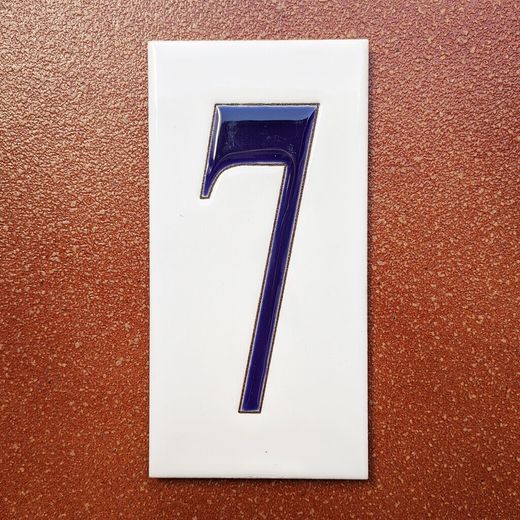 Números simples "AZULES" - 15cm. (6")