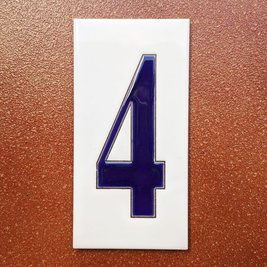 Números simples "AZULES" - 15cm. (6")