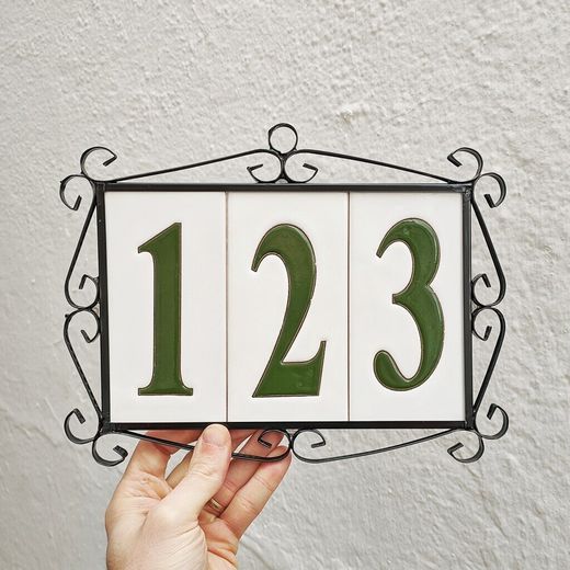 Números simples "VERDES" - 15cm. (6")