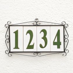 Números simples "VERDES" - 15cm. (6")